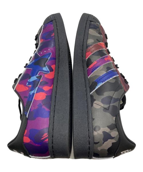 adidas（アディダス）adidas (アディダス) A BATHING APE (ア ベイシング エイプ) SUPER STAR 80S BAPE ブルー×レッド×ブラック サイズ:US8.5/UK8/FR42/JP26.5/CHN260の古着・服飾アイテム