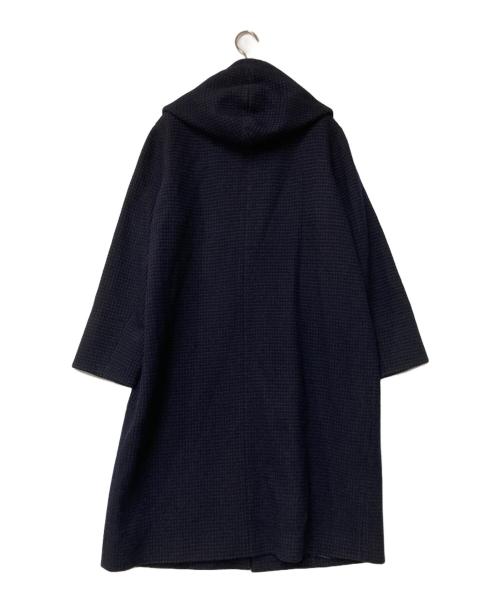 Leilian（レリアン）LEILIAN (レリアン) ウールフーデッドコート ネイビー サイズ:13の古着・服飾アイテム