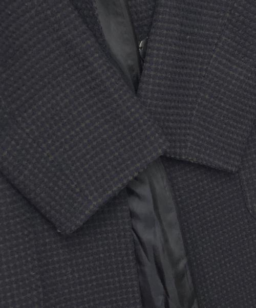 Leilian（レリアン）LEILIAN (レリアン) ウールフーデッドコート ネイビー サイズ:13の古着・服飾アイテム