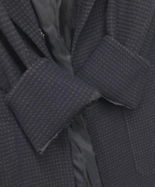 Leilian（レリアン）LEILIAN (レリアン) ウールフーデッドコート ネイビー サイズ:13の古着・服飾アイテム