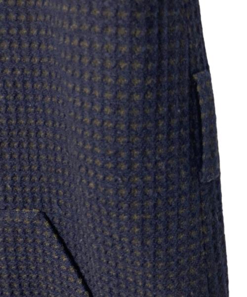 Leilian（レリアン）LEILIAN (レリアン) ウールフーデッドコート ネイビー サイズ:13の古着・服飾アイテム