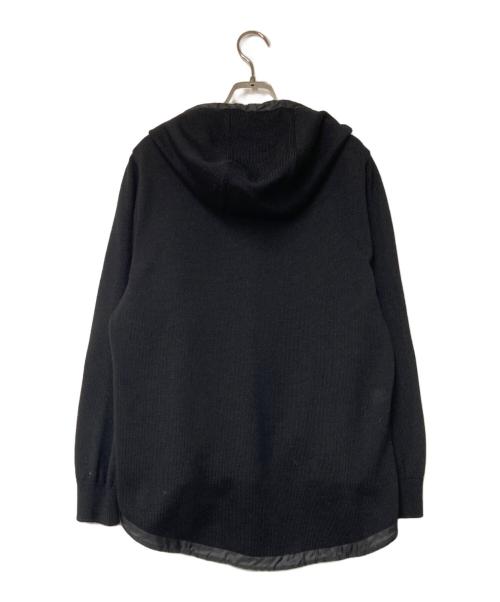 Leilian（レリアン）LEILIAN (レリアン) キルティング切替フーデッドジャケット ブラック サイズ:13の古着・服飾アイテム