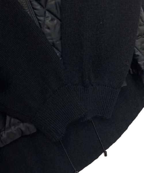 Leilian（レリアン）LEILIAN (レリアン) キルティング切替フーデッドジャケット ブラック サイズ:13の古着・服飾アイテム