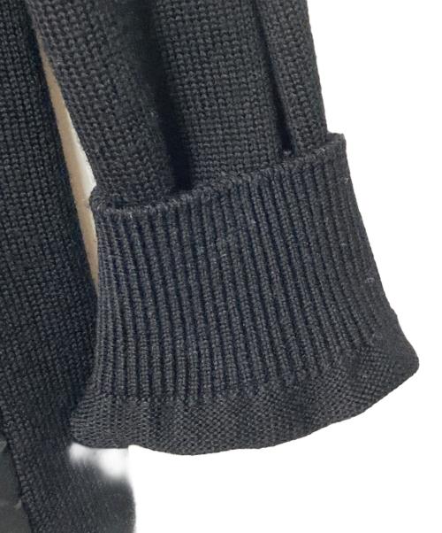 Leilian（レリアン）LEILIAN (レリアン) キルティング切替フーデッドジャケット ブラック サイズ:13の古着・服飾アイテム