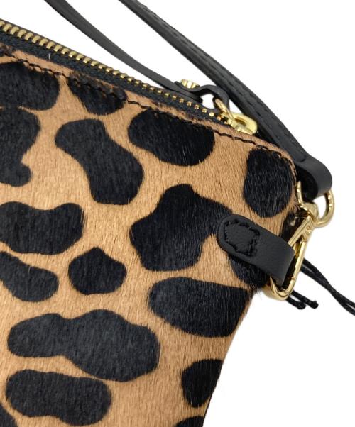 GIANNI CHIARINI（ジャンニ キアリーニ）GIANNI CHIARINI (ジャンニ キアリーニ) レオパード柄ショルダーバッグ ブラウン×ブラックの古着・服飾アイテム