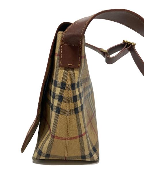 BURBERRY LONDON（バーバリーロンドン）BURBERRY LONDON (バーバリーロンドン) ノバチェック シャドーホース ショルダーバッグ ベージュの古着・服飾アイテム