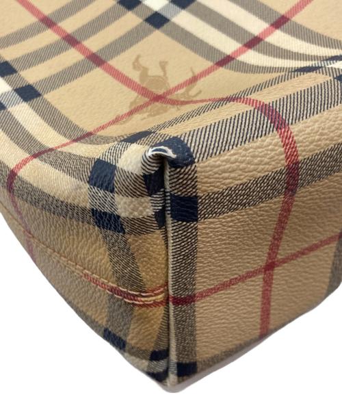 BURBERRY LONDON（バーバリーロンドン）BURBERRY LONDON (バーバリーロンドン) ノバチェック シャドーホース ショルダーバッグ ベージュの古着・服飾アイテム