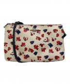 COACHコーチ）の古着「花柄ショルダーバッグ」｜ベージュ