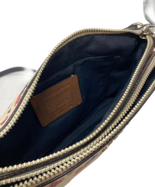 COACH（コーチ）COACH (コーチ) 花柄ショルダーバッグ ベージュの古着・服飾アイテム