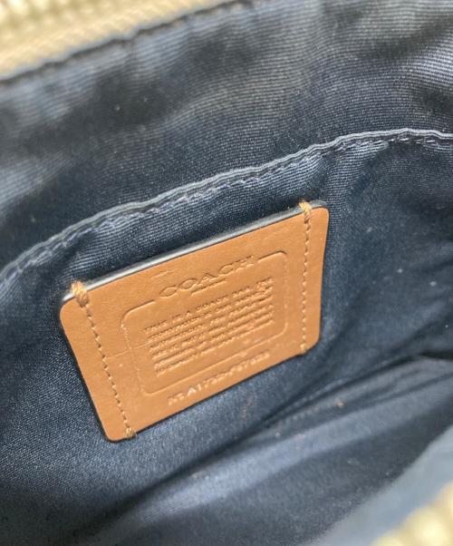 COACH（コーチ）COACH (コーチ) 花柄ショルダーバッグ ベージュの古着・服飾アイテム