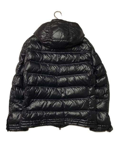 BURBERRY BLACK LABEL（バーバリーブラックレーベル）BURBERRY BLACK LABEL (バーバリーブラックレーベル) ホースロゴ刺繍 フーデッドダウンジャケット ブラック サイズ:LLの古着・服飾アイテム