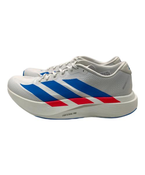 adidas（アディダス）adidas (アディダス) ADIZERO EVO SL WOVEN ホワイト×ブルー サイズ:US8/UK7.5/FR411/3/JP26.0/CHN255の古着・服飾アイテム