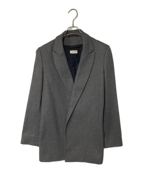 BALLY（バリー）BALLY (バリー) カシミヤ混 トッパーコート グレー サイズ:36の古着・服飾アイテム