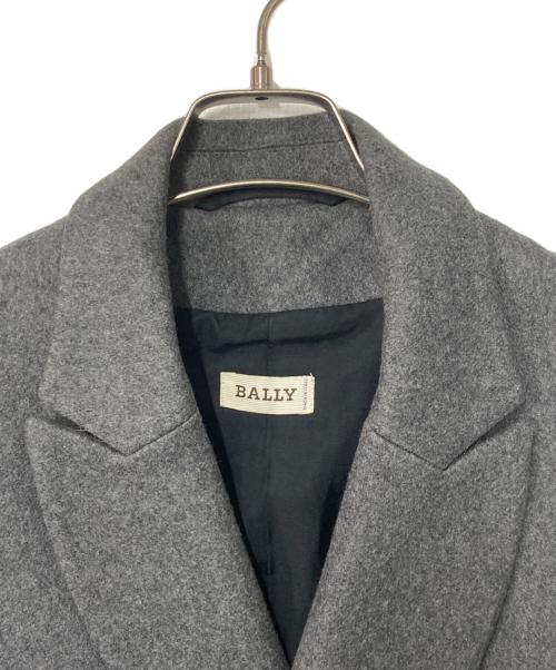 BALLY（バリー）BALLY (バリー) カシミヤ混 トッパーコート グレー サイズ:36の古着・服飾アイテム