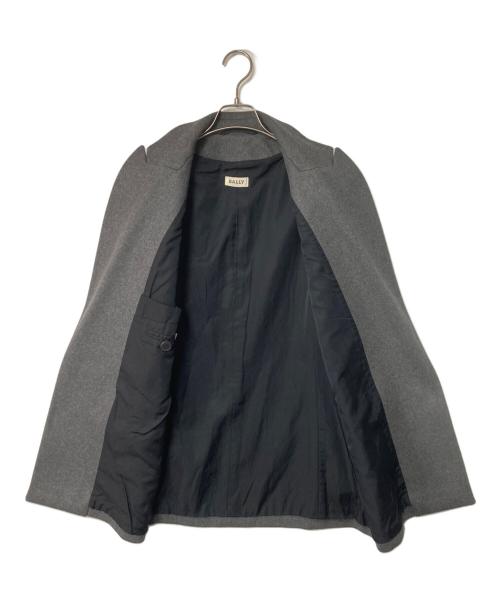 BALLY（バリー）BALLY (バリー) カシミヤ混 トッパーコート グレー サイズ:36の古着・服飾アイテム
