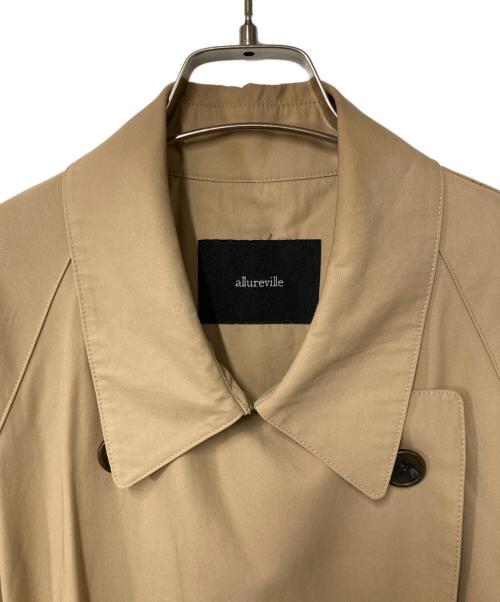 allureville（アルアバイル）allureville (アルアバイル) ギャバタックスリーブトレンチコート ベージュ サイズ:2の古着・服飾アイテム