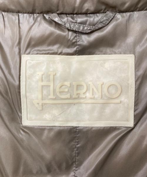 HERNO（ヘルノ）HERNO (ヘルノ) スタンドカラーダウンコート ベージュ サイズ:40の古着・服飾アイテム