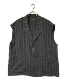 J.S HOMESTEAD（ジャーナルスタンダード ホームステッド）の古着「ヘリンボーン スリーブレス ジャケット」｜グレー