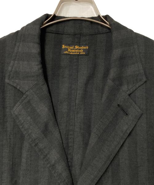 J.S HOMESTEAD（ジャーナルスタンダード ホームステッド）J.S HOMESTEAD (ジャーナルスタンダード ホームステッド) ヘリンボーン スリーブレス ジャケット グレー サイズ:Fの古着・服飾アイテム