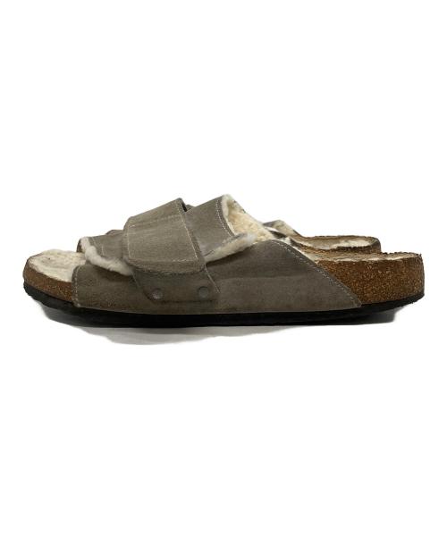 BIRKENSTOCK（ビルケンシュトック）BIRKENSTOCK (ビルケンシュトック) KYOTO Shearling サンダル グレー サイズ:44の古着・服飾アイテム