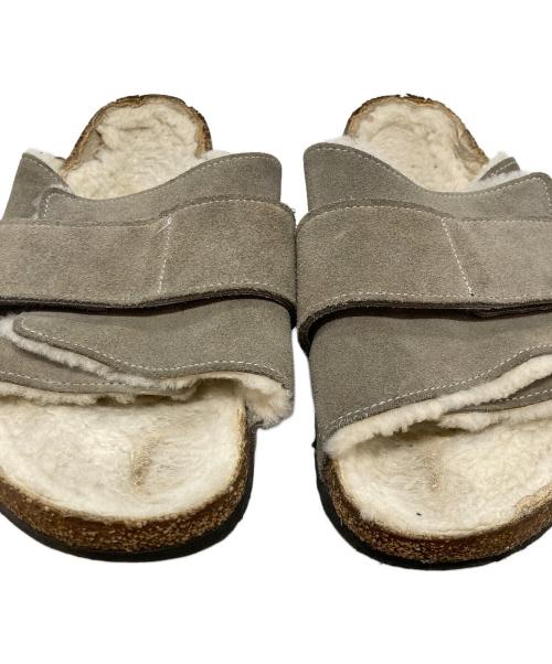 BIRKENSTOCK（ビルケンシュトック）BIRKENSTOCK (ビルケンシュトック) KYOTO Shearling サンダル グレー サイズ:44の古着・服飾アイテム
