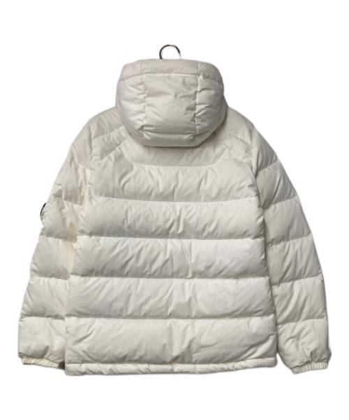 C.P COMPANY（シーピーカンパニー）C.P COMPANY (シーピーカンパニー) フーデッドダウンジャケット DOWN JACKET ホワイト サイズ:46の古着・服飾アイテム