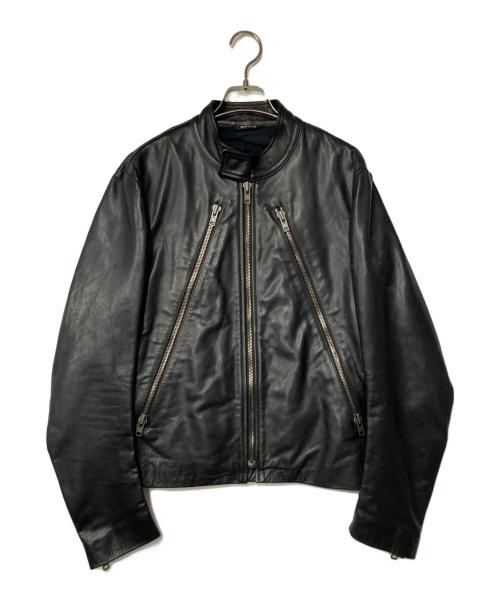 Maison Martin Margiela 14（メゾンマルタンマルジェラ 14）Maison Martin Margiela 14 (メゾンマルタンマルジェラ 14) 09AW 八の字 ライダースジャケット ブラック サイズ:44の古着・服飾アイテム