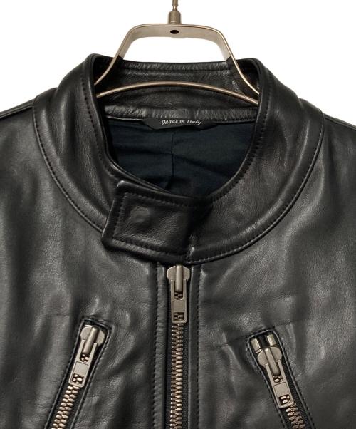 Maison Martin Margiela 14（メゾンマルタンマルジェラ 14）Maison Martin Margiela 14 (メゾンマルタンマルジェラ 14) 09AW 八の字 ライダースジャケット ブラック サイズ:44の古着・服飾アイテム