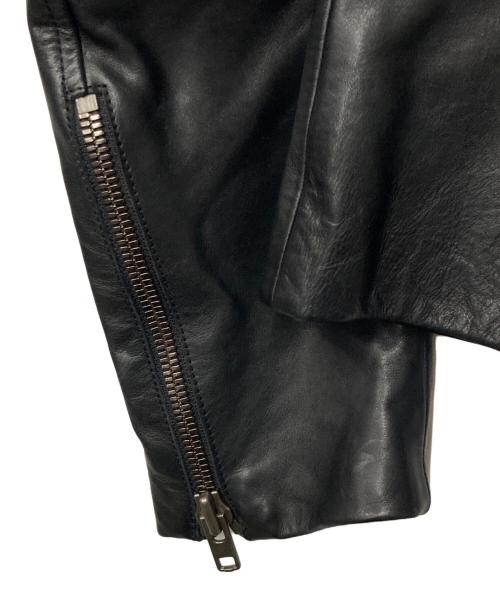 Maison Martin Margiela 14（メゾンマルタンマルジェラ 14）Maison Martin Margiela 14 (メゾンマルタンマルジェラ 14) 09AW 八の字 ライダースジャケット ブラック サイズ:44の古着・服飾アイテム