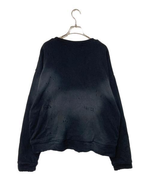 JOURNAL STANDARD TRISECT2（ジャーナルスタンダートトライセクトツー）JOURNAL STANDARD TRISECT2 (ジャーナルスタンダートトライセクトツー) バックサーマル ダメージスウェット ブラック サイズ:Lの古着・服飾アイテム