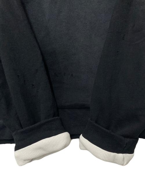 JOURNAL STANDARD TRISECT2（ジャーナルスタンダートトライセクトツー）JOURNAL STANDARD TRISECT2 (ジャーナルスタンダートトライセクトツー) バックサーマル ダメージスウェット ブラック サイズ:Lの古着・服飾アイテム