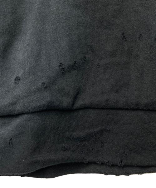 JOURNAL STANDARD TRISECT2（ジャーナルスタンダートトライセクトツー）JOURNAL STANDARD TRISECT2 (ジャーナルスタンダートトライセクトツー) バックサーマル ダメージスウェット ブラック サイズ:Lの古着・服飾アイテム