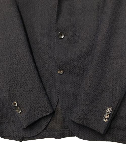 LARDINI（ラルディーニ）LARDINI (ラルディーニ) 段返り3B ウールテーラードジャケット ネイビー×ブラウン サイズ:48の古着・服飾アイテム