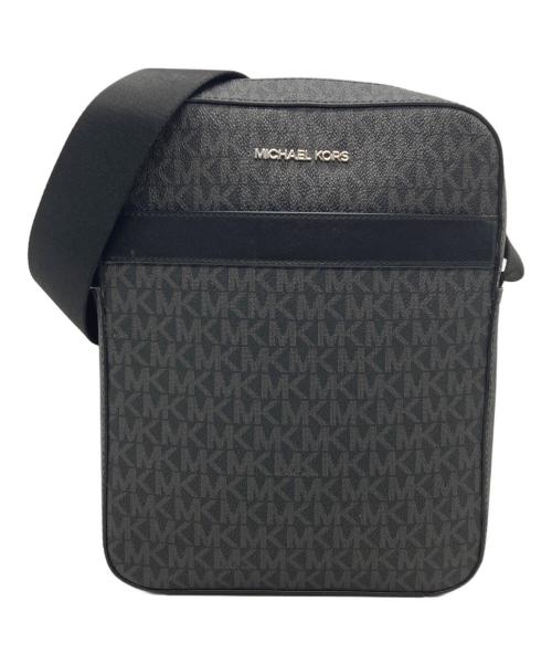 MICHAEL KORS（マイケル・コース）MICHAEL KORS (マイケル・コース) ショルダーバッグ ブラック×グレーの古着・服飾アイテム