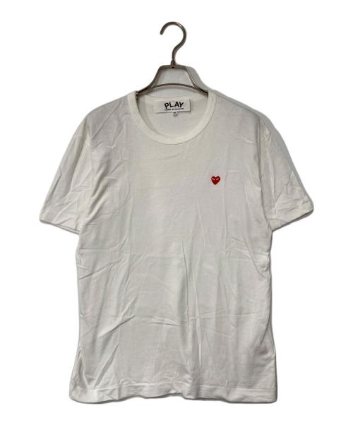 PLAY COMME des GARCONS（プレイコムデギャルソン）PLAY COMME des GARCONS (プレイコムデギャルソン) RED HEART Tシャツ ホワイト サイズ:Mの古着・服飾アイテム