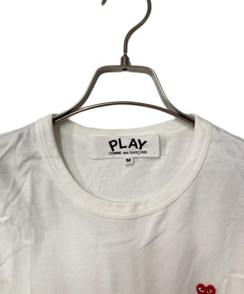 PLAY COMME des GARCONS（プレイコムデギャルソン）PLAY COMME des GARCONS (プレイコムデギャルソン) RED HEART Tシャツ ホワイト サイズ:Mの古着・服飾アイテム