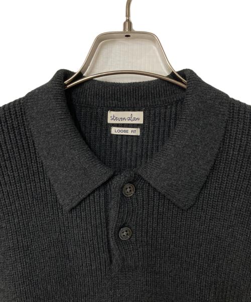 STEVEN ALAN（スティーブンアラン）STEVEN ALAN (スティーブンアラン) CTN/CA POLOSHIRT グレー サイズ:Sの古着・服飾アイテム