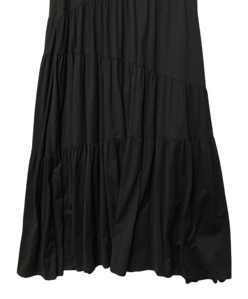 R By RITA TAKAHASHI（アール バイ リタ タカハシ）R By RITA TAKAHASHI (アール バイ リタ タカハシ) プレミアムコットンジャージー ティアードワンピース ブラック サイズ:38の古着・服飾アイテム