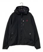 POLO RALPH LAURENポロ・ラルフローレン）の古着「ポニー刺繍 フーデッドダウンジャケット」｜ブラック