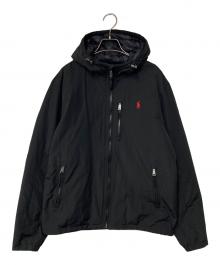 POLO RALPH LAUREN（ポロ・ラルフローレン）の古着「ポニー刺繍 フーデッドダウンジャケット」｜ブラック