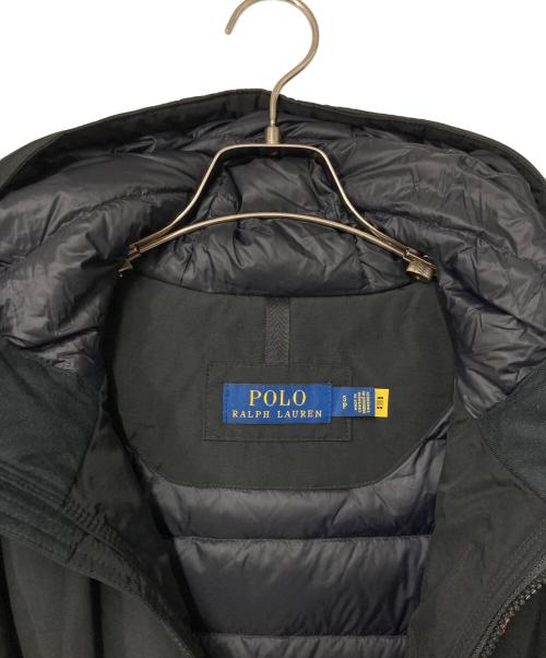 POLO RALPH LAUREN（ポロ・ラルフローレン）POLO RALPH LAUREN (ポロ・ラルフローレン) ポニー刺繍 フーデッドダウンジャケット ブラック サイズ:Sの古着・服飾アイテム