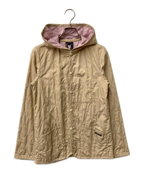 LAVENHAM（ラベンハム）LAVENHAM (ラベンハム) フーデッドキルティングジャケット ベージュ サイズ:36の古着・服飾アイテム