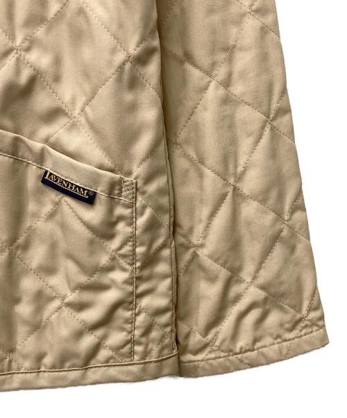 LAVENHAM（ラベンハム）LAVENHAM (ラベンハム) フーデッドキルティングジャケット ベージュ サイズ:36の古着・服飾アイテム
