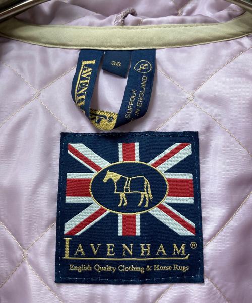 LAVENHAM（ラベンハム）LAVENHAM (ラベンハム) フーデッドキルティングジャケット ベージュ サイズ:36の古着・服飾アイテム