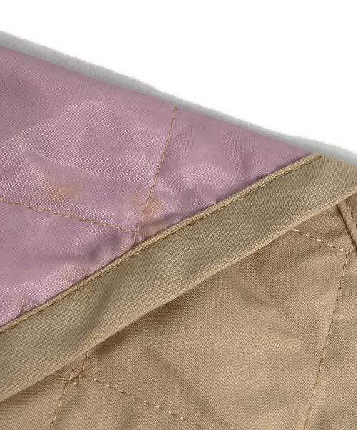 LAVENHAM（ラベンハム）LAVENHAM (ラベンハム) フーデッドキルティングジャケット ベージュ サイズ:36の古着・服飾アイテム