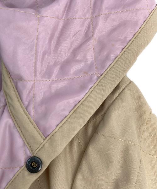 LAVENHAM（ラベンハム）LAVENHAM (ラベンハム) フーデッドキルティングジャケット ベージュ サイズ:36の古着・服飾アイテム