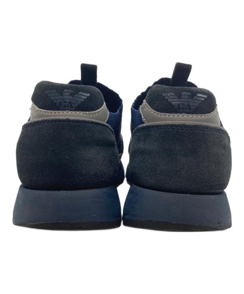 EMPORIO ARMANI（エンポリオ アルマーニ）EMPORIO ARMANI (エンポリオ アルマーニ) スリッポンスニーカー ネイビー サイズ:US7 / UK6 / EUR40の古着・服飾アイテム