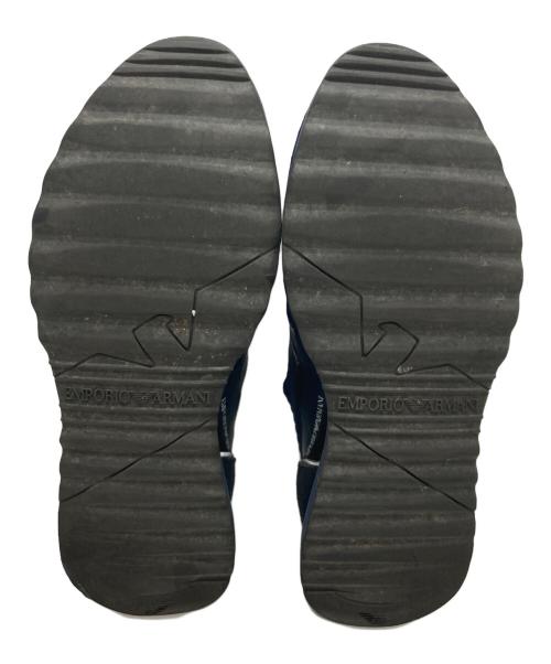 EMPORIO ARMANI（エンポリオ アルマーニ）EMPORIO ARMANI (エンポリオ アルマーニ) スリッポンスニーカー ネイビー サイズ:US7 / UK6 / EUR40の古着・服飾アイテム