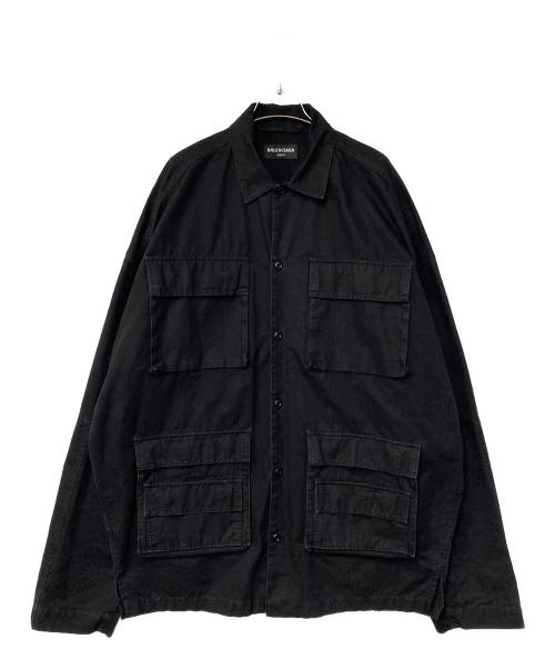 BALENCIAGA（バレンシアガ）BALENCIAGA (バレンシアガ) Military Shirts Jacket ブラック サイズ:37の古着・服飾アイテム
