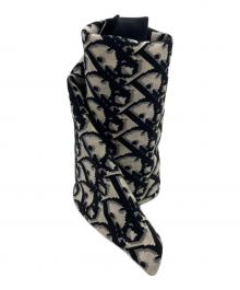 Christian Dior ECHARPES（クリスチャンディオール）の古着「シルクスカーフ」｜ブラック